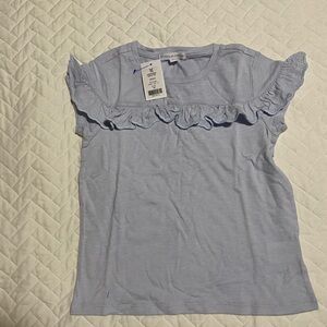 Rockets of Awesome Blue Ruffle Sleeve Top, Size 4/5, NWT